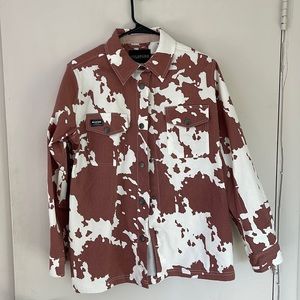Wildfang Cow Print Button Down